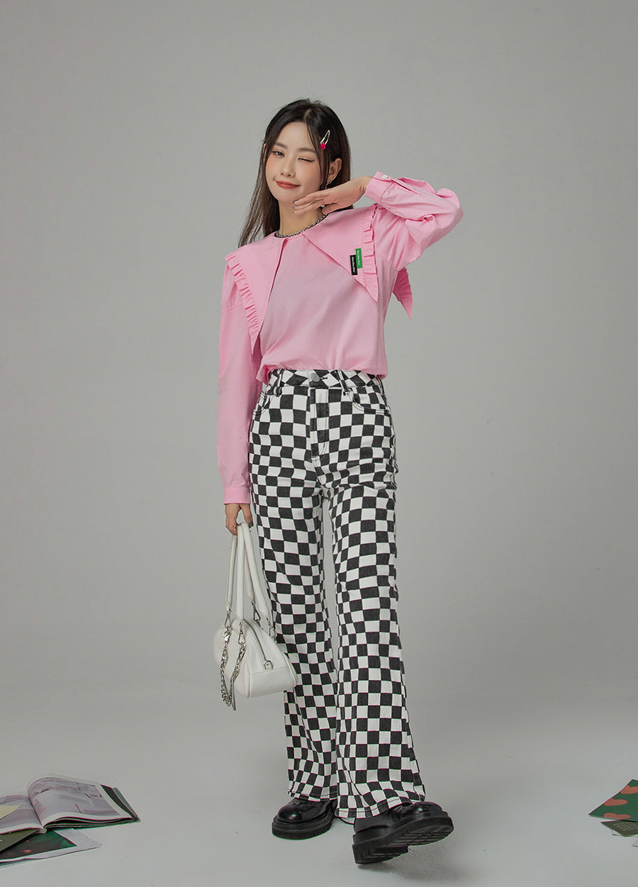 CHUU I Got New Collar Ruffle Blouse