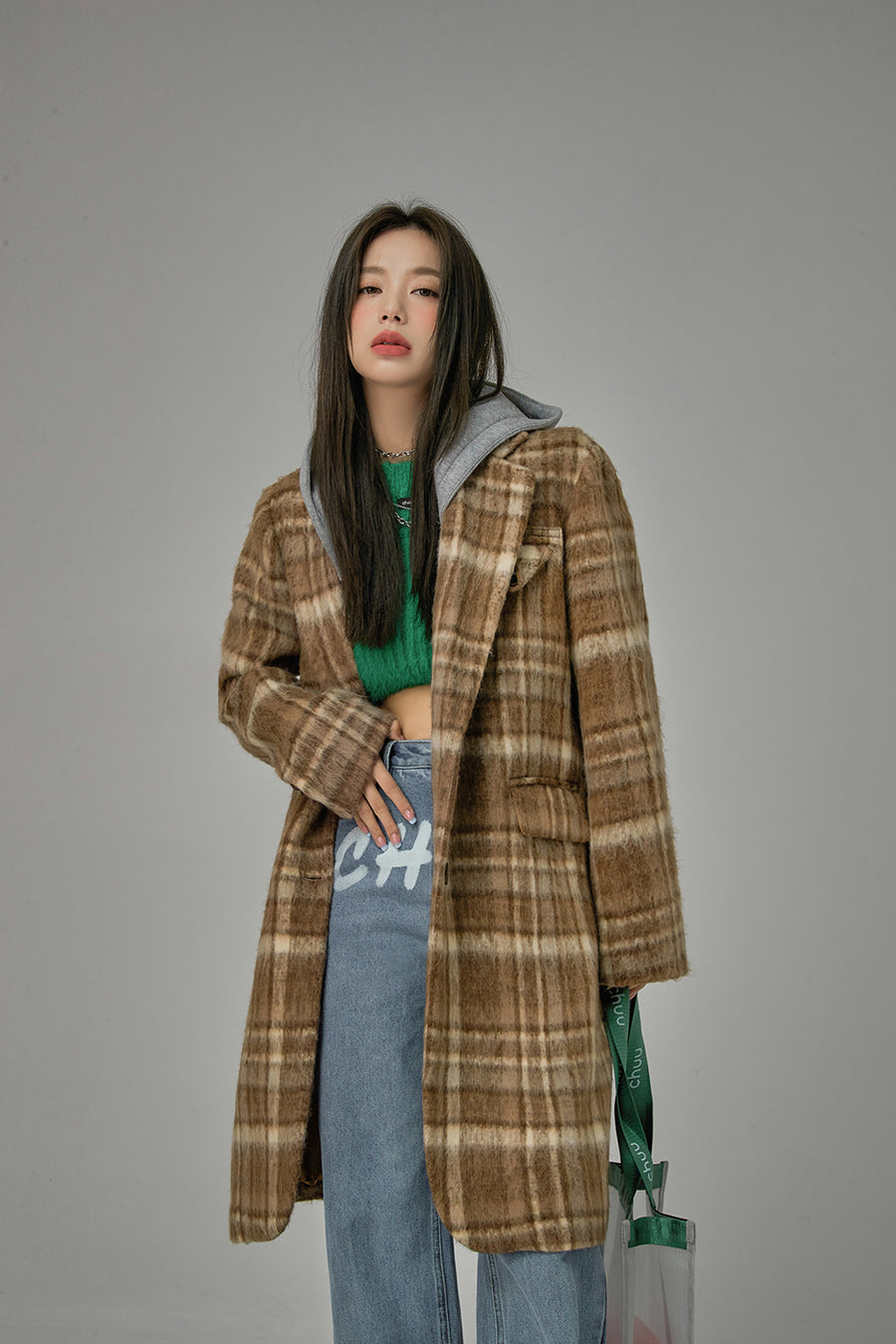 CHUU Plenty Of Competition Checkered Coat