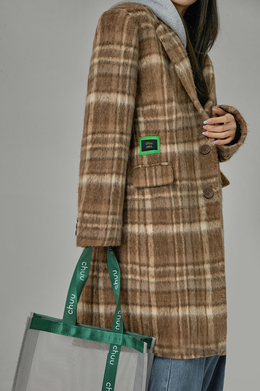 CHUU Plenty Of Competition Checkered Coat