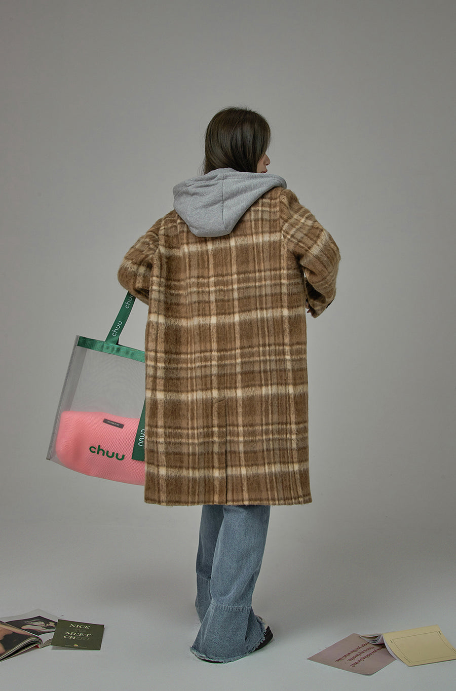 CHUU Plenty Of Competition Checkered Coat