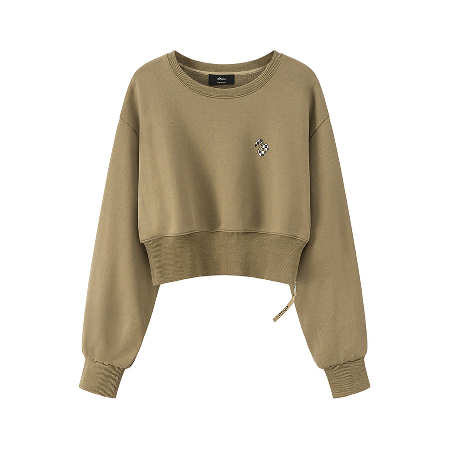 CHUU Show Me Style Cropped Sweatshirt