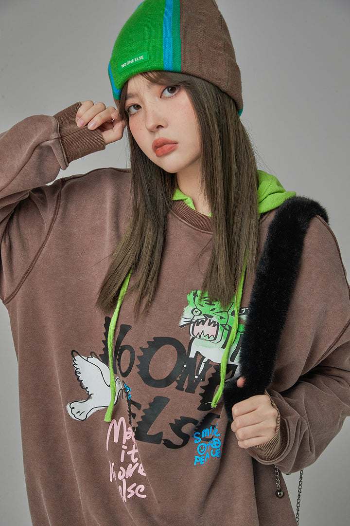 Make Some Noise Printed Sweatshirt