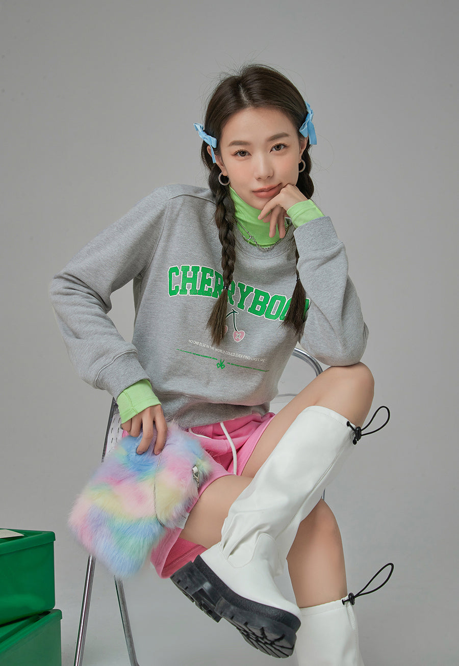 CHUU Cherryboom Printed Sweatshirt