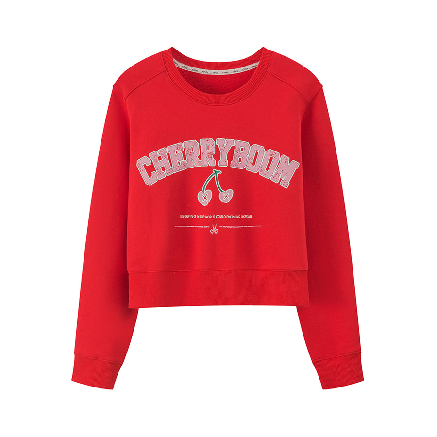 CHUU Cherryboom Printed Sweatshirt