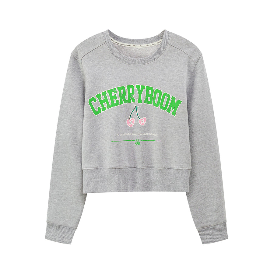 CHUU Cherryboom Printed Sweatshirt