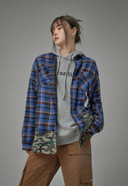 Looking For Unusual Plaid Camo Shirt