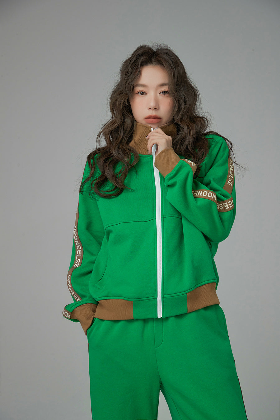 CHUU Never Too Much Track Zip-Up