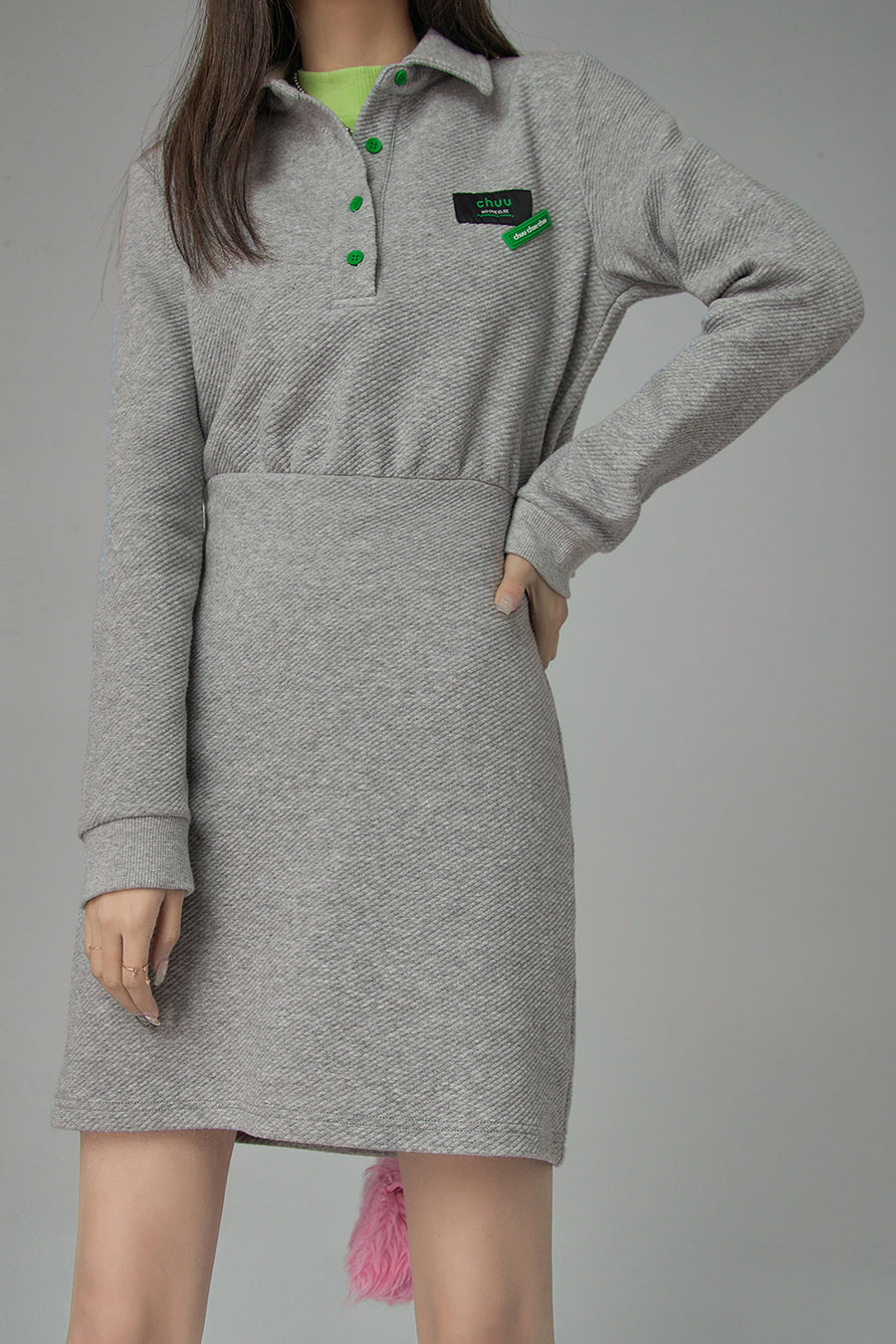 CHUU All That Attention Dress