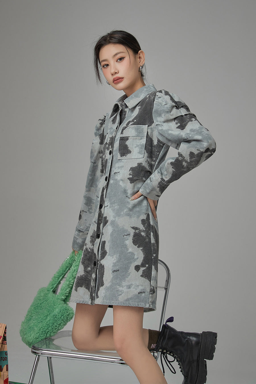 CHUU A Lot Of Value Tie And Dye Dress