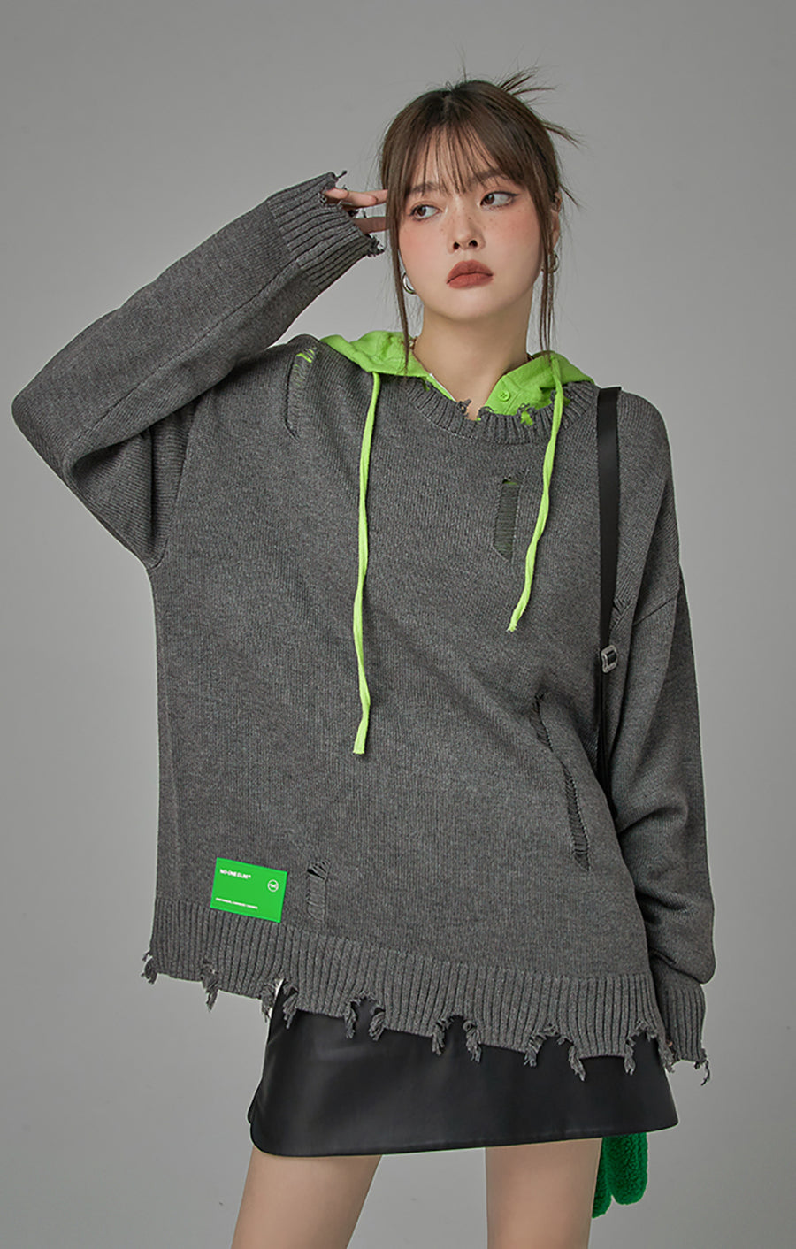 CHUU Let Me Tell You Something Knit Sweater