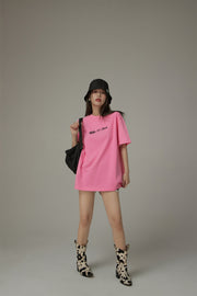 Made By Chuu Lettering Loose Fit T-Shirt