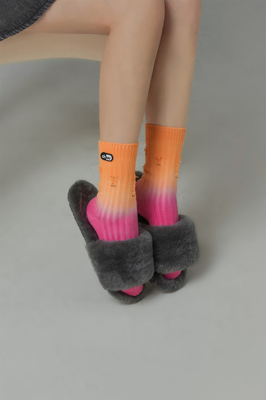 CHUU Sunset Gradient Socks