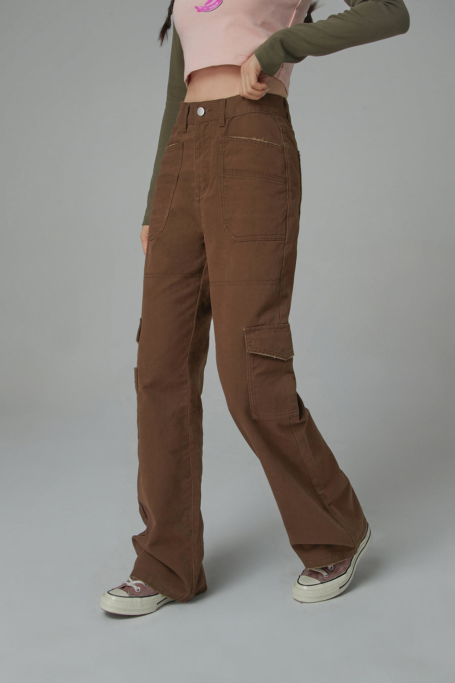 CHUU A Moment Cargo Cotton Pants