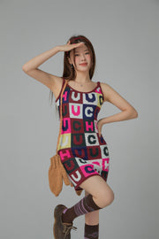 Deflect It Patchwork Mini Dress