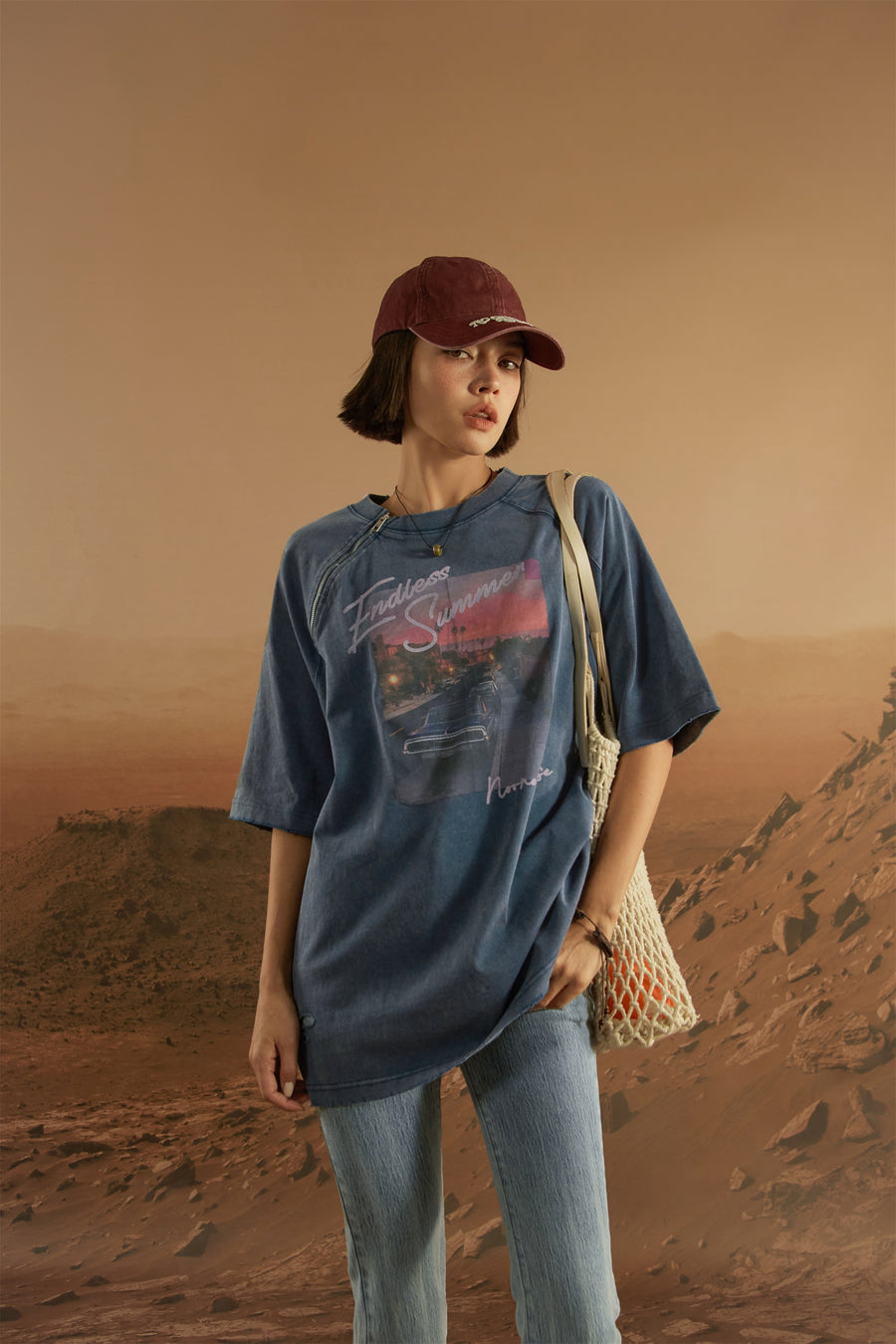 CHUU Raglan Endless Summer Loose Fit T-Shirt