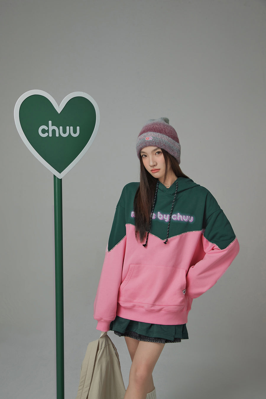 CHUU Epiphany String Loose Fit Hoodie