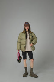 Duck Down High Neck Padded Coat