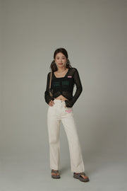 Embroidered Chuu Pocket Pants