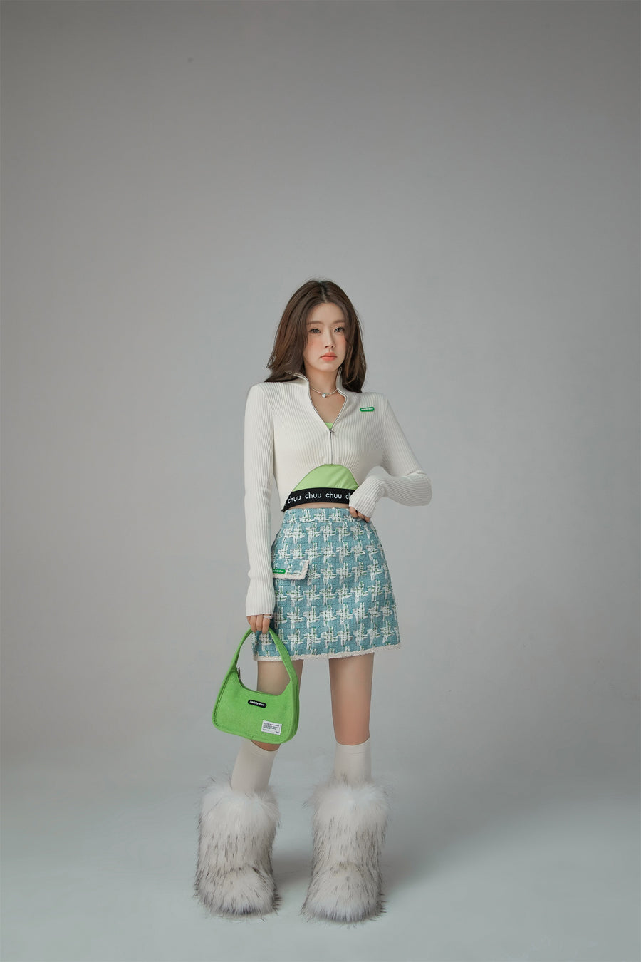 CHUU Pocket A-Line Mini Skirt