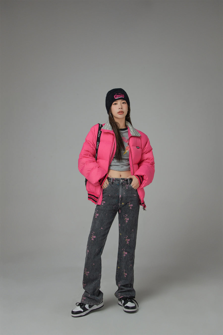 CHUU Pink Sunshine Padded Jacket