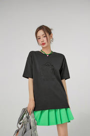 Love Earth Print Loosefit T-Shirt