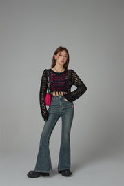 Charismatic Persona Cropped Knit Top