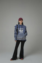 Size Doesnt Matter Cotton Sleeveless Hoodie