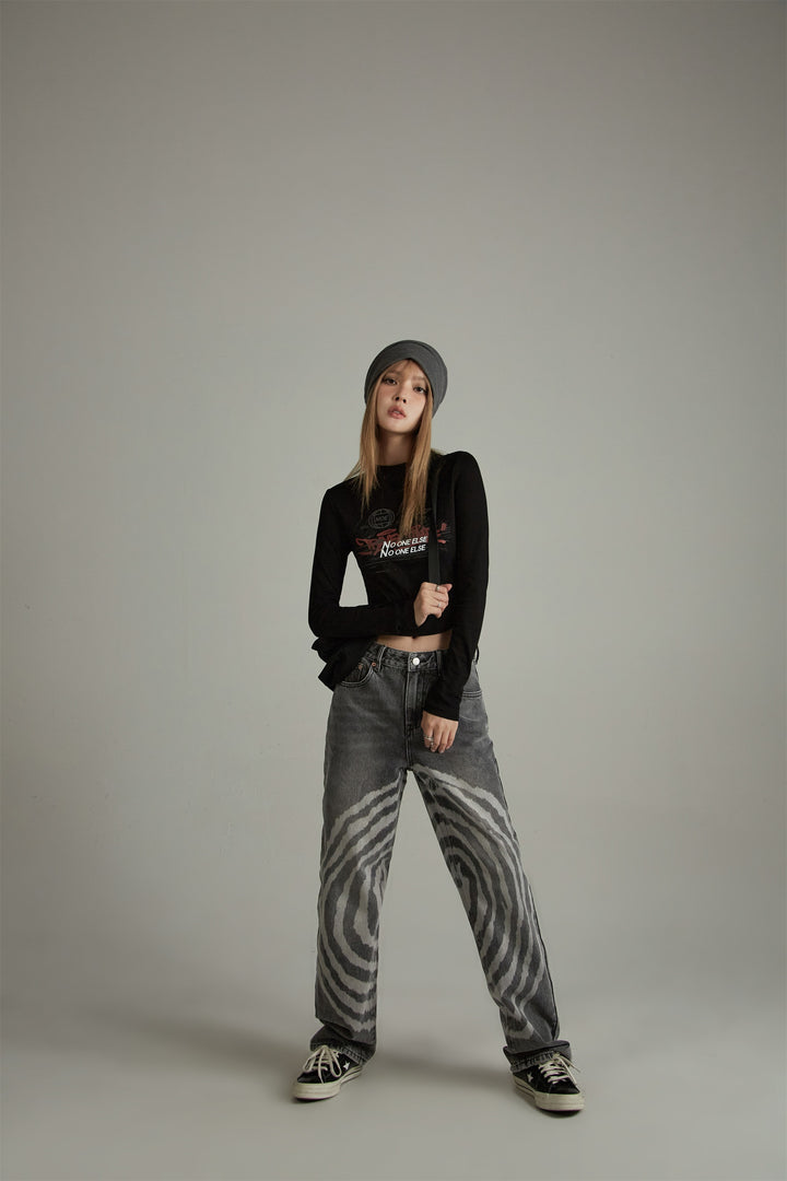 Noe Cool Design Straight Jeans