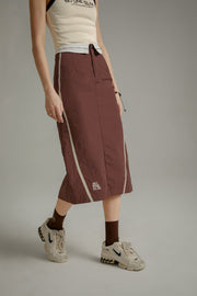 Line Color Long Skirt