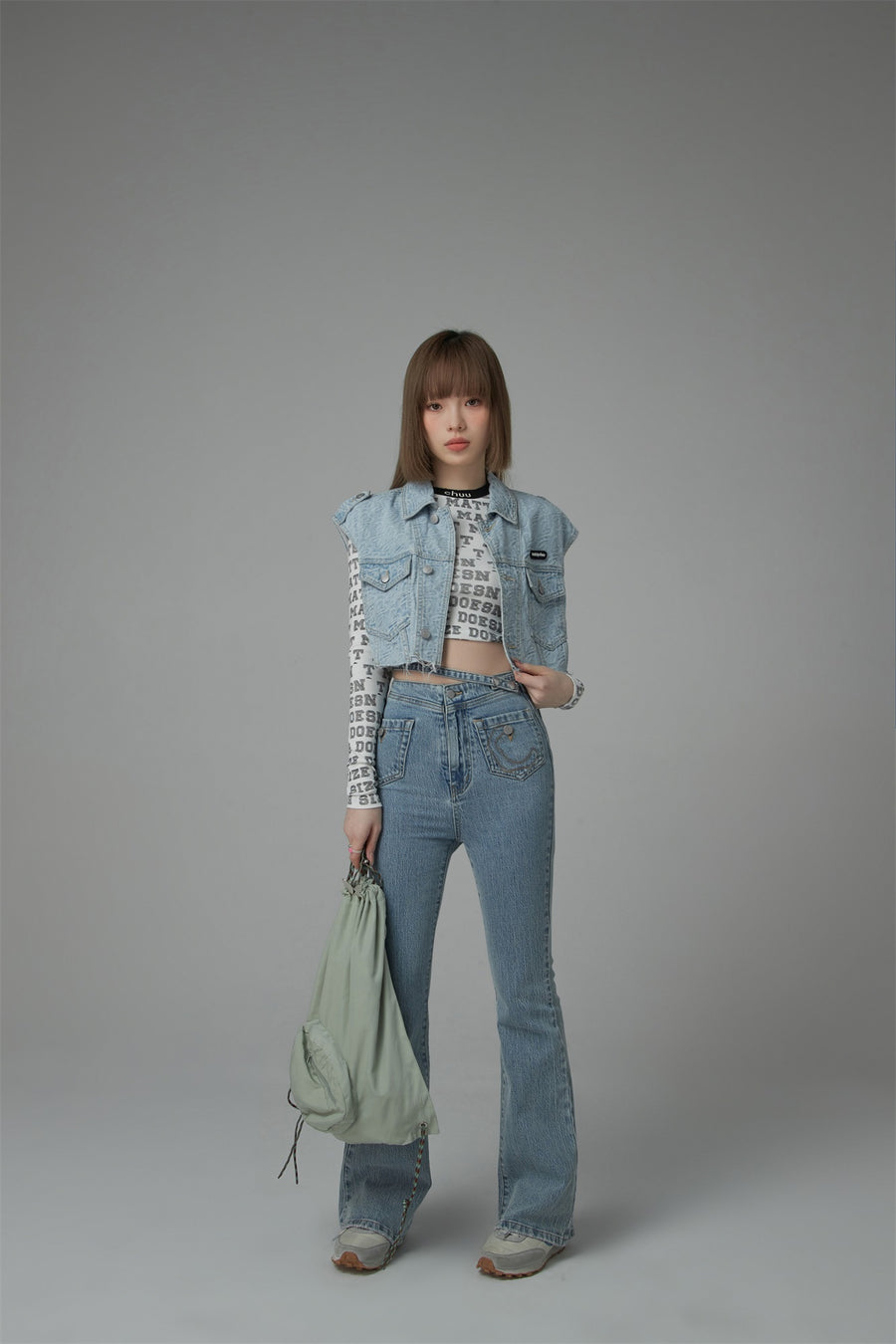 CHUU Loose Fit Denim Vest