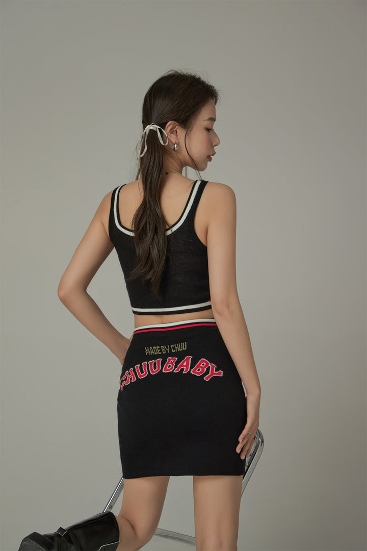 Chuu Baby Banding Knit Skirt