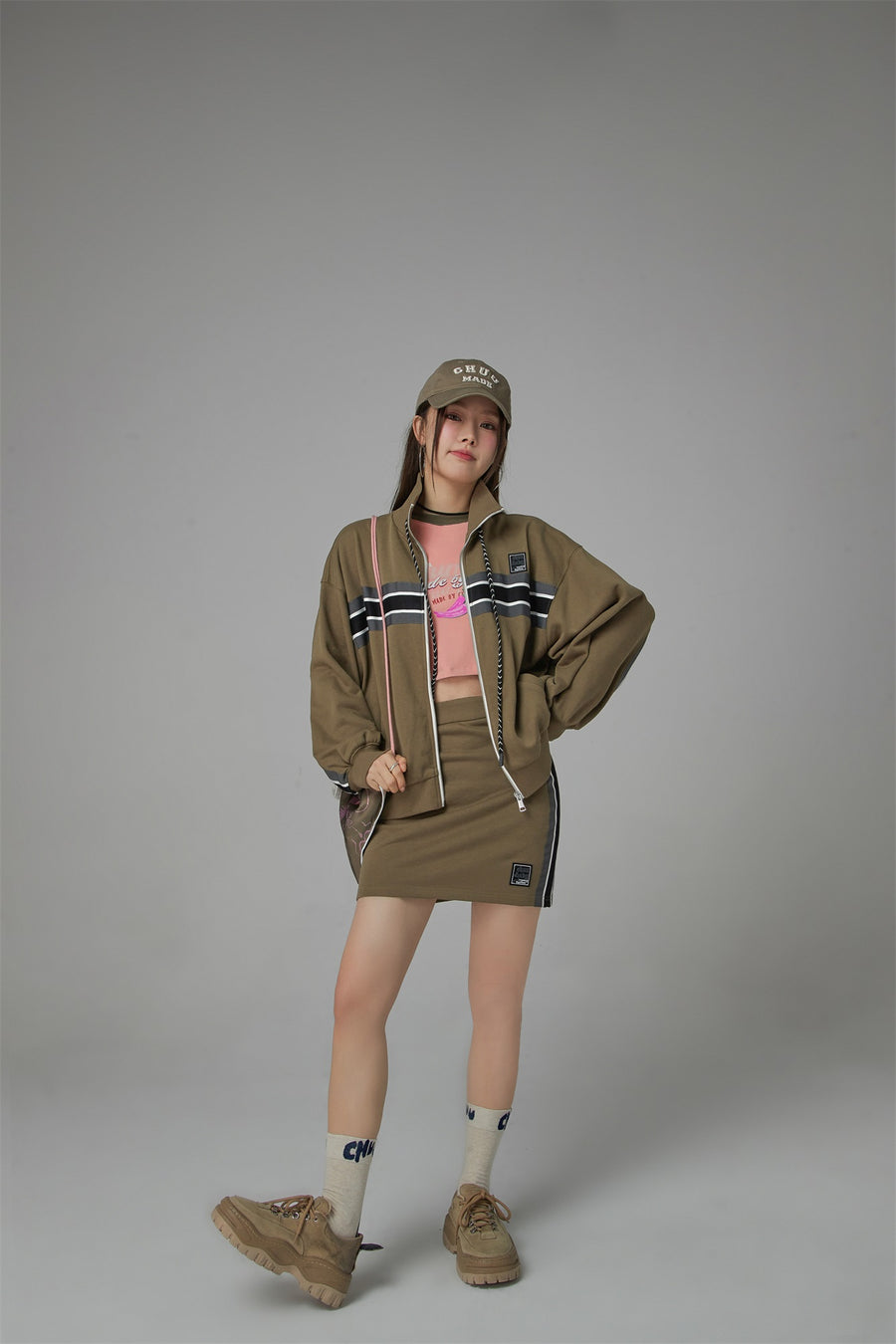 CHUU Through Time Zip-Up Loose-Fit Jacket