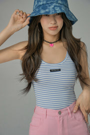 Pleasure For The Eyes Stripes Sleeveless Top