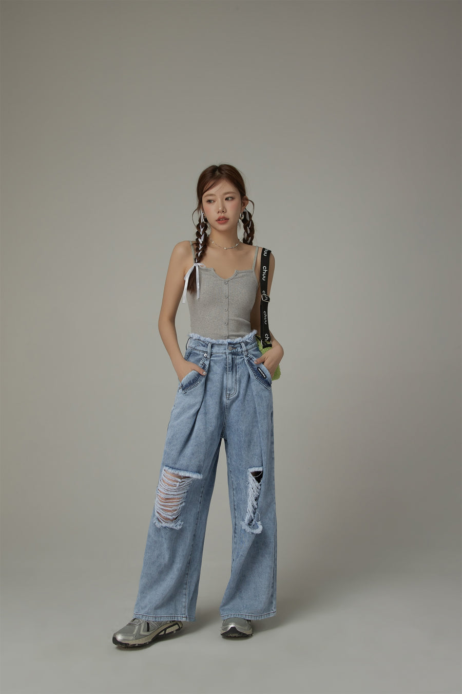 CHUU Slim Ribbed Top