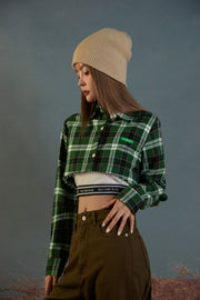 Scottish Check Cropped Shirt