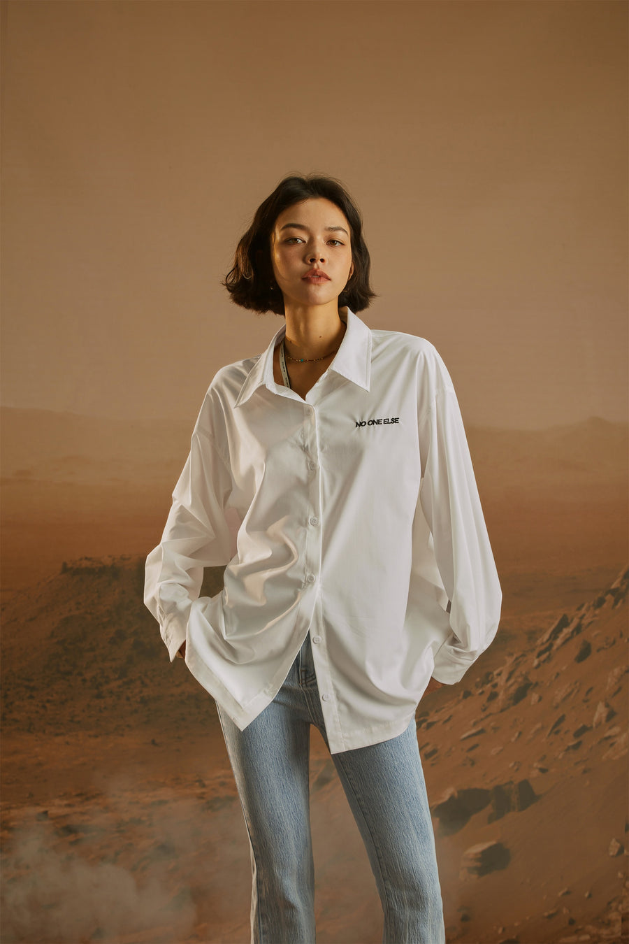 CHUU 2Ways Off-Shoulder Shirt