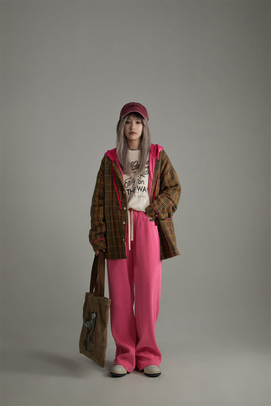 CHUU Basic String Straight Casual Pants