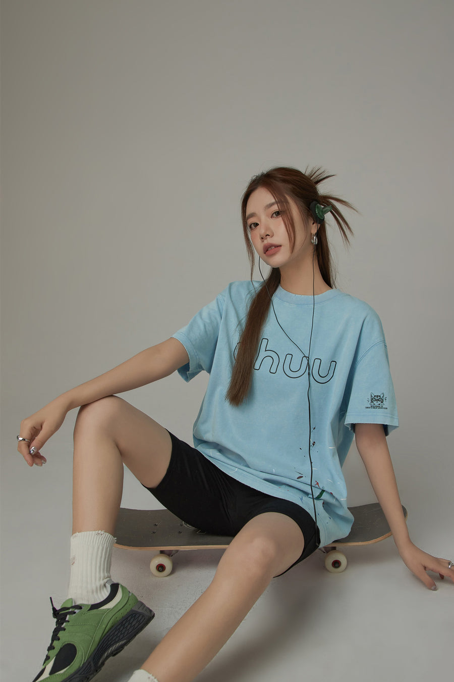 CHUU Chuu Logo Cotton Loose Fit T-Shirt