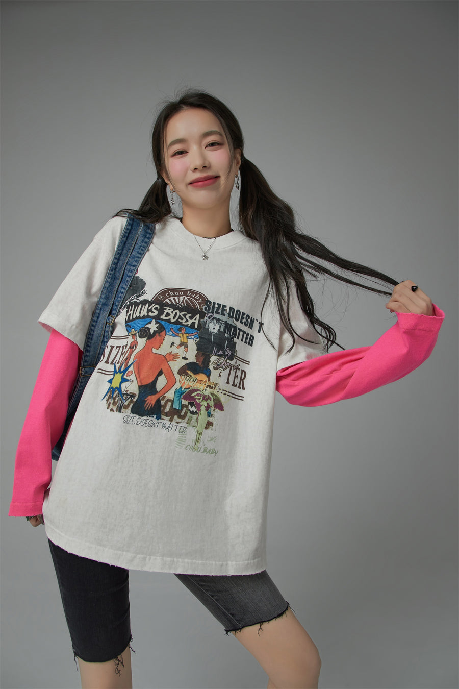 CHUU Size Doesnt Matter Beach Day Loose Fit T-Shirt