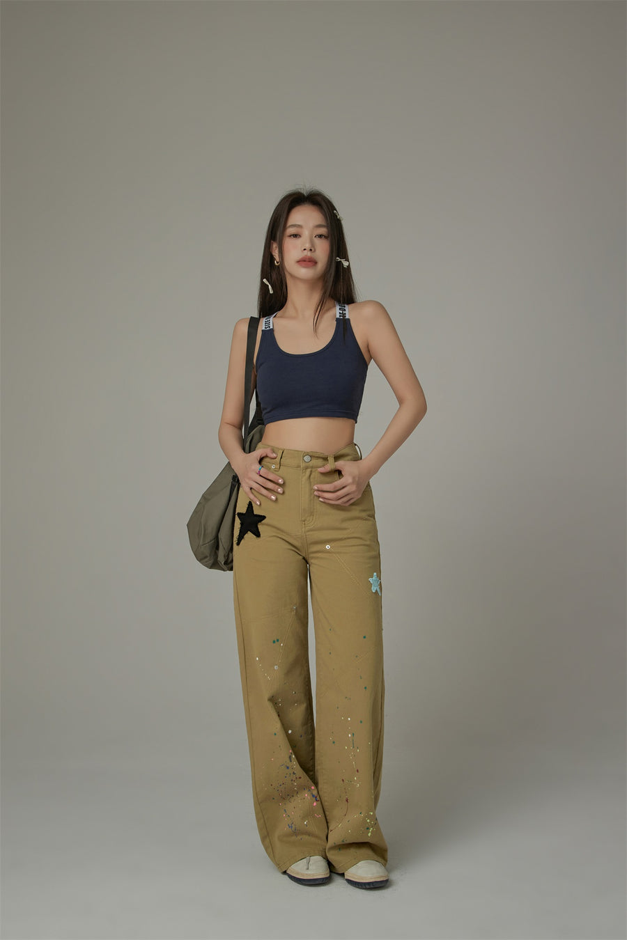 CHUU Star Wide Pants