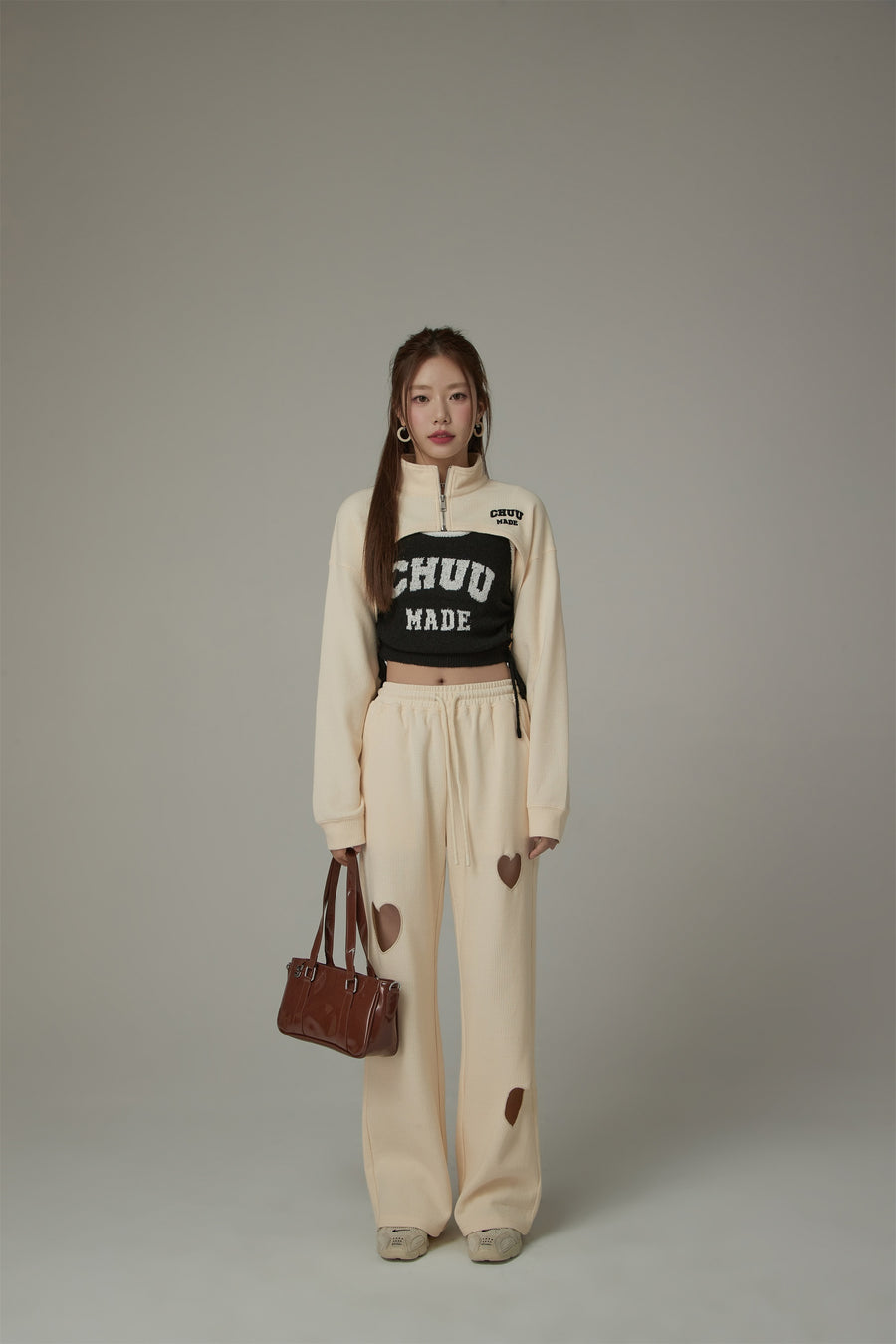 CHUU Bolero Sweatshirt Zip-Up