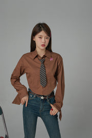 Drivers License Colored Cropped Shirt