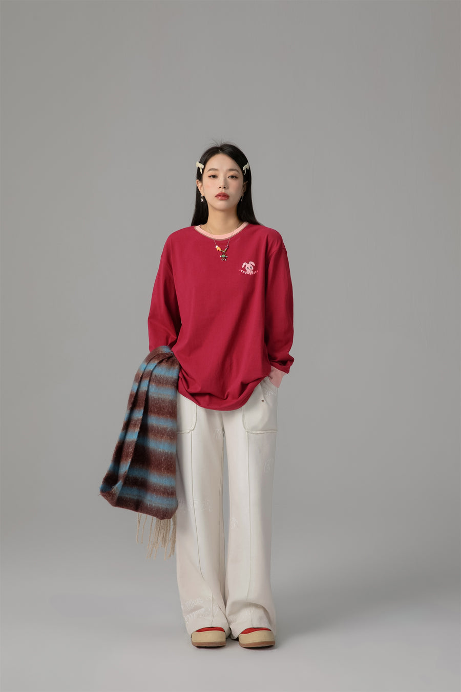 CHUU Retrograde Round Neck Sweater