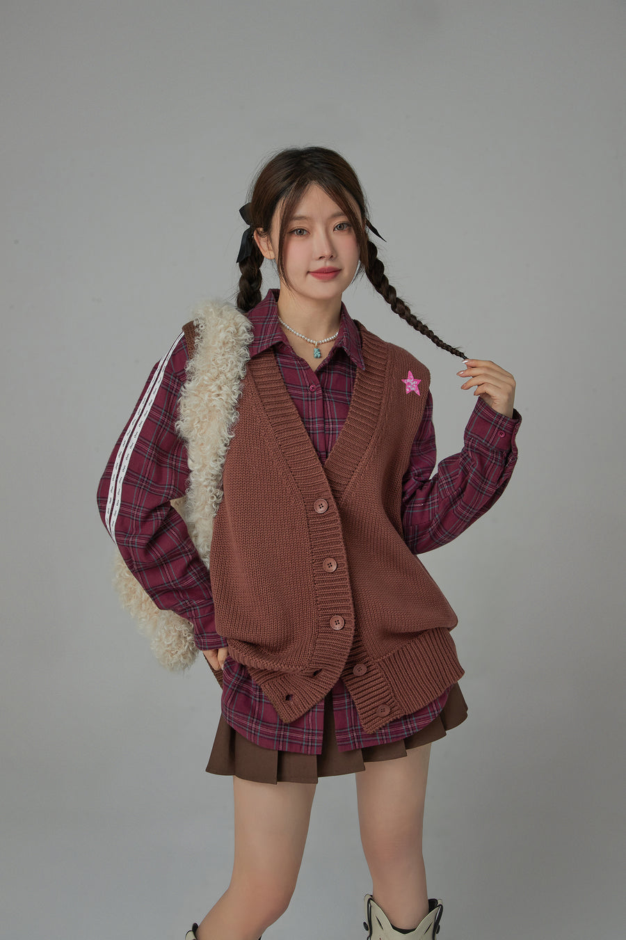 CHUU Anymore Overfit Button Vest