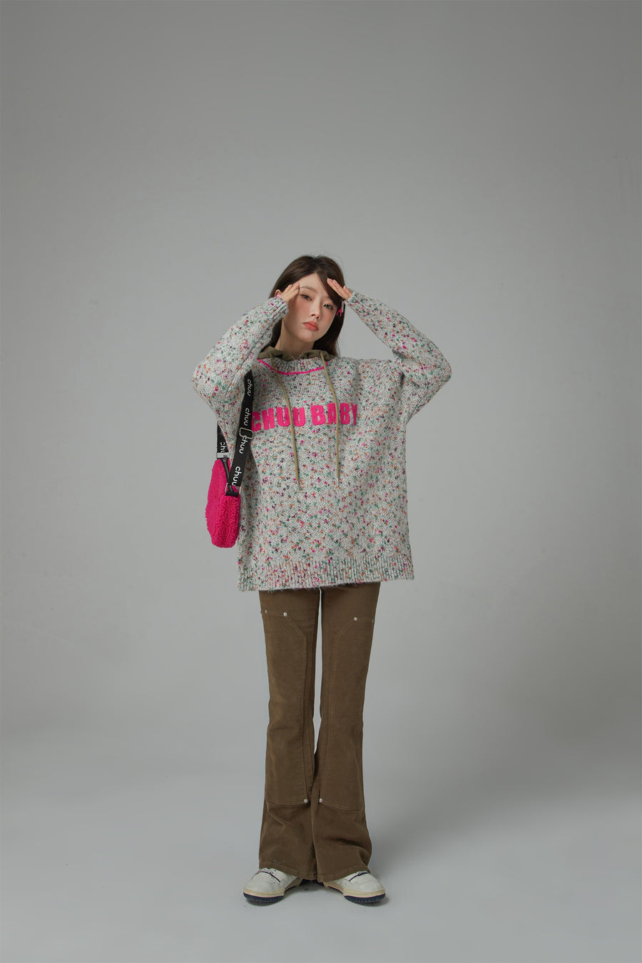 CHUU Sprinkles Everywhere Loose Fit Knit Sweater