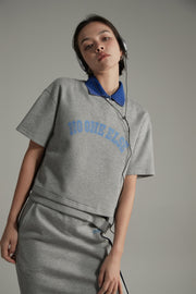 College Sport Short-Sleeves Sweater