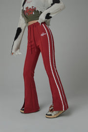 Slit Bootcut Sweat Pants