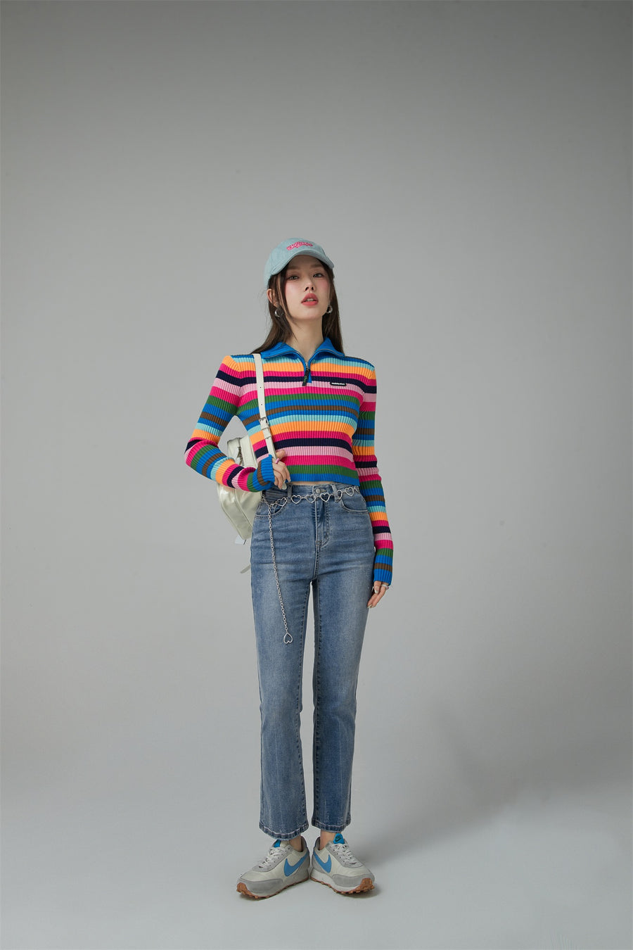 CHUU Heart Pocket Bootcut Denim Pants