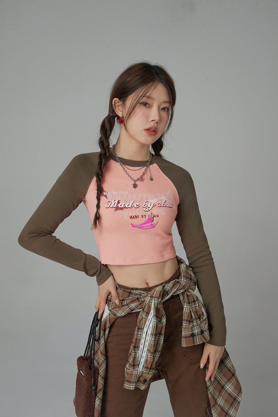 CHUU Feel Good Raglan Cropped T-Shirt