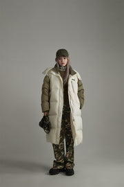 Color Matching Overfit Long Padding Coat